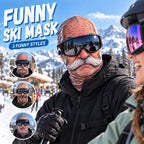 🤣 Lustige, realistische Gesichts-Sturmhaube | Urkomische Party-Maske für Ski- und Snowboard-Resorts, Gruppenausrüstung für die Winterpisten