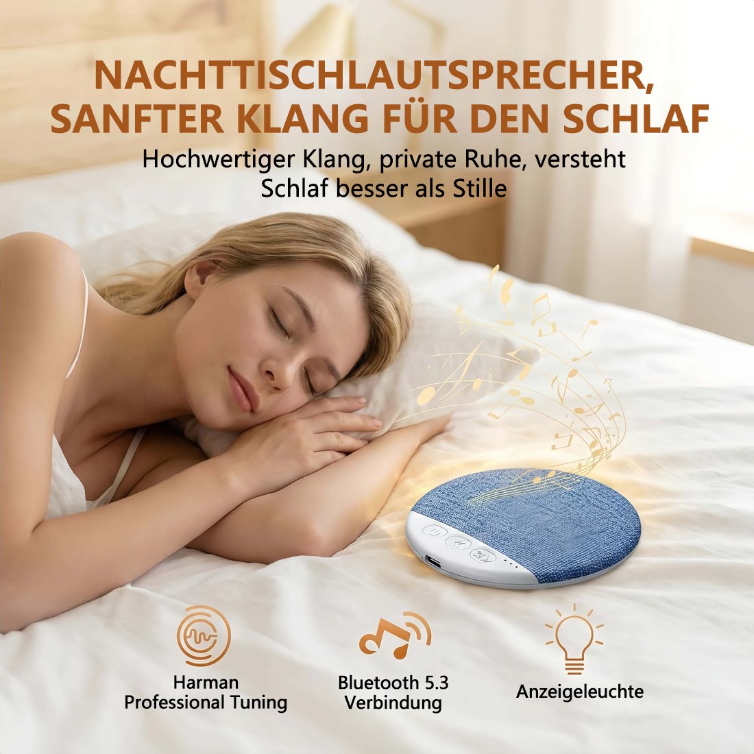 Bluetooth-Kisslautsprecher – Deine private Klangoase zum Schlafen 🎧🌙