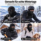 WinterRide 3D-Sturmhaube aus atmungsaktivem Fleece – windabweisende Winter-Gesichtsmaske