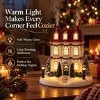 🎄 Weihnachts-Haus Aroma Diffusor – warmes Licht und sanfter Nebel, Festtagsdekoration