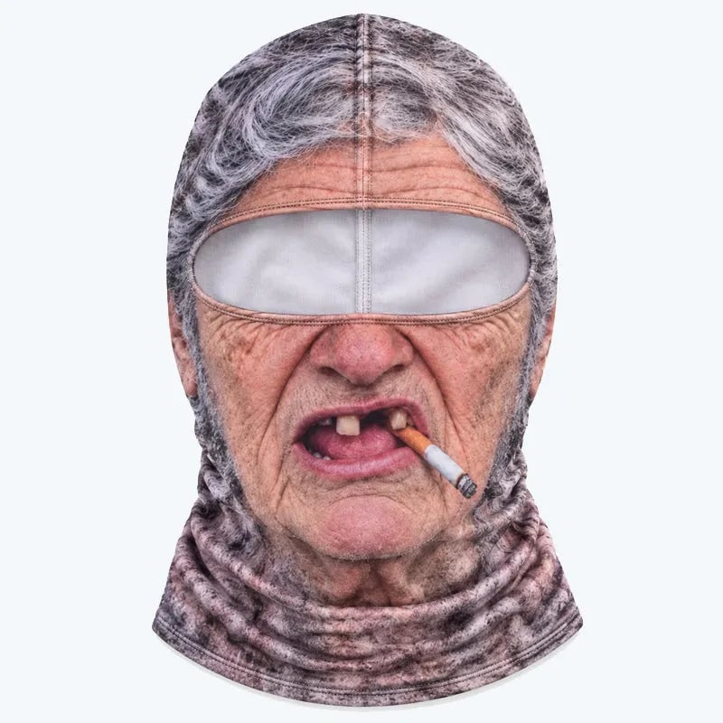 🤣 Lustige, realistische Gesichts-Sturmhaube | Urkomische Party-Maske für Ski- und Snowboard-Resorts, Gruppenausrüstung für die Winterpisten