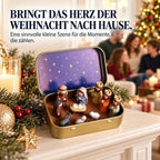 ✨ Tragbare Mini-Krippe in Aufbewahrungsdose – Weihnachtskrippen-Set im Taschenformat