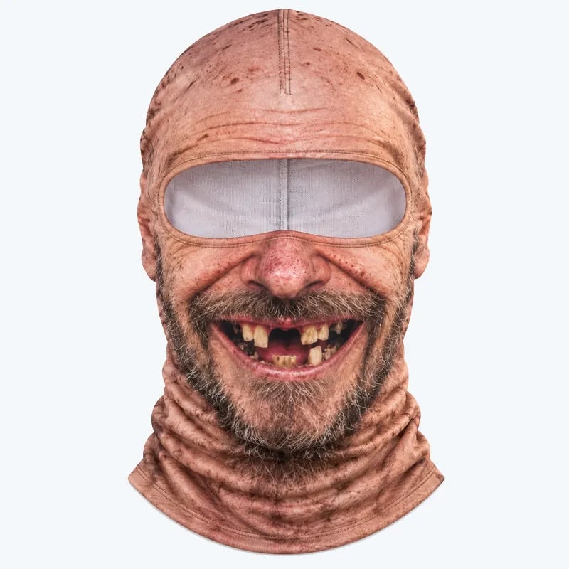 🤣 Lustige, realistische Gesichts-Sturmhaube | Urkomische Party-Maske für Ski- und Snowboard-Resorts, Gruppenausrüstung für die Winterpisten