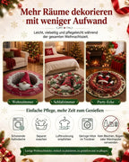 🎄3D-Weihnachtswichtel-Teppich mit optischer Täuschung | Lustige, festliche Must-have-Wohndeko⭐🏠🎁