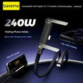 MFi-zertifiziertes 240W Schnellladekabel mit Handy-Ständer – 2-in-1 USB-C Ladekabel für iPhone & Samsung