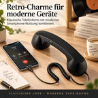 ☎️✨ Retro-Telefonhörer mit USB-C – Klassischer Look, moderner Komfort für Smartphone & Tablet 📱