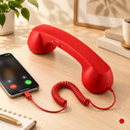 ☎️✨ Retro-Telefonhörer mit USB-C – Klassischer Look, moderner Komfort für Smartphone & Tablet 📱