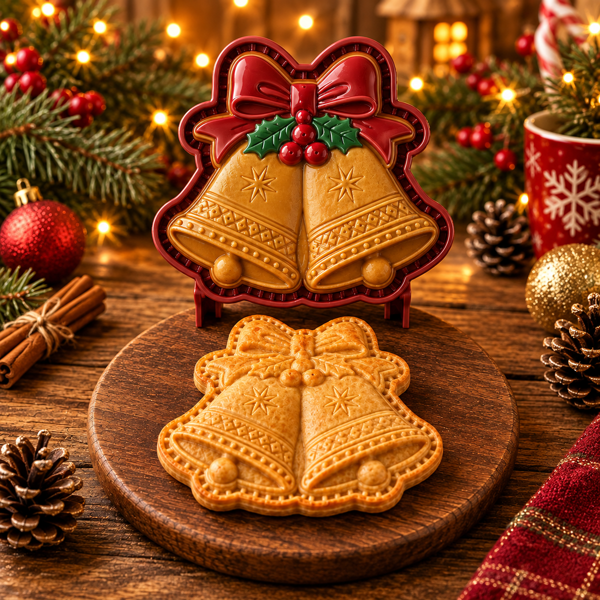 Weihnachtsglocken Mini-Kuchenform – Einzelbild