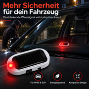 Solar-LED-Signalleuchte für Auto und Innenraum