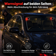 Solar-LED-Signalleuchte für Auto und Innenraum