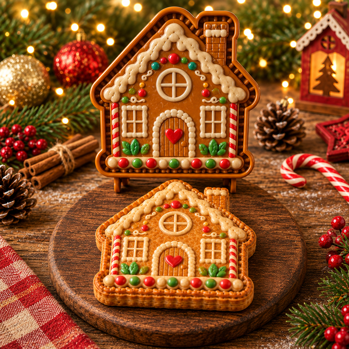 Lebkuchenhaus Mini-Kuchenform – Einzelbild