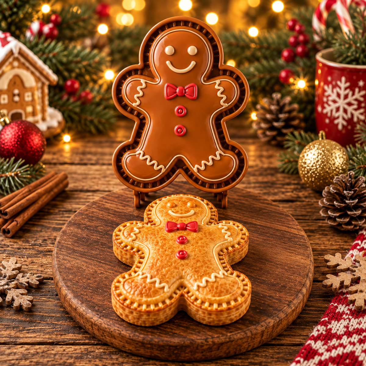 Lebkuchenmann Mini-Kuchenform – Einzelbild
