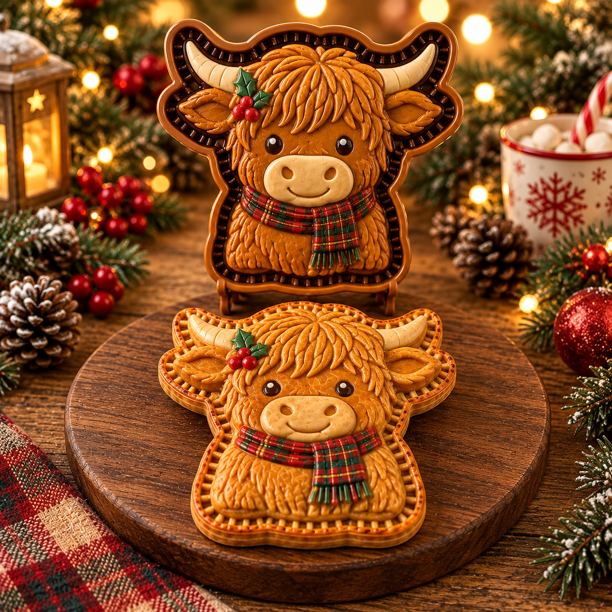 Highland-Rind Mini-Kuchenform – Einzelbild