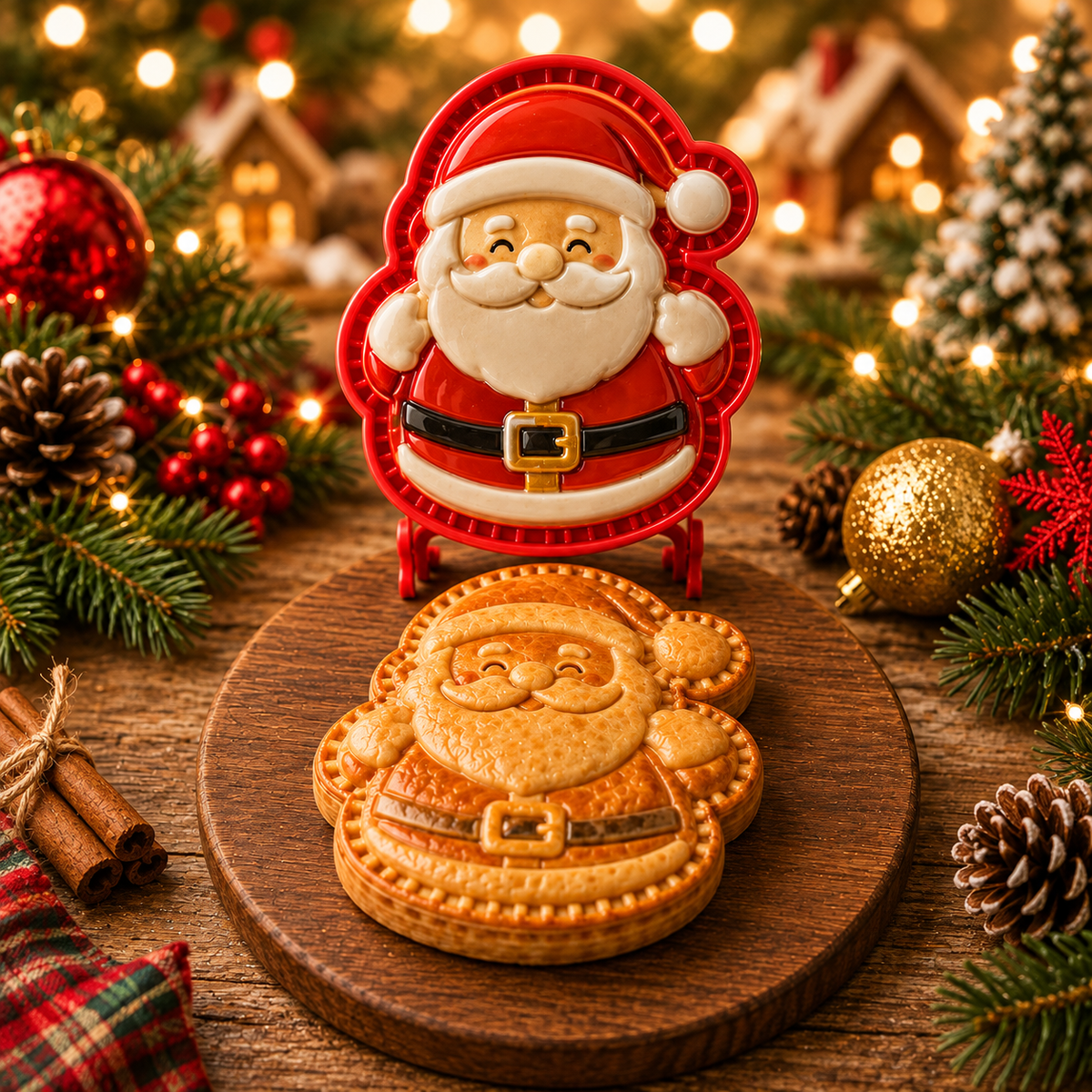 Weihnachtsmann Mini-Kuchenform – Einzelbild