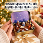 ✨ Tragbare Mini-Krippe in Aufbewahrungsdose – Weihnachtskrippen-Set im Taschenformat