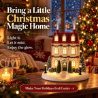 🎄 Weihnachts-Haus Aroma Diffusor – warmes Licht und sanfter Nebel, Festtagsdekoration