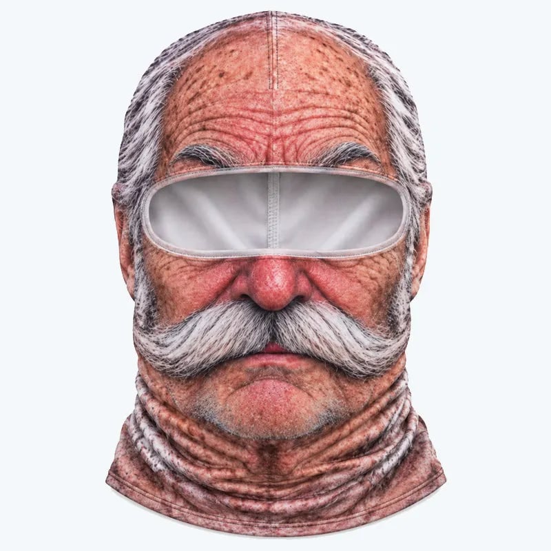 🤣 Lustige, realistische Gesichts-Sturmhaube | Urkomische Party-Maske für Ski- und Snowboard-Resorts, Gruppenausrüstung für die Winterpisten