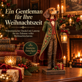 Viktorianischer Dackel mit Laterne – Weihnachtsdeko