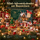 24-Tage Mini-Adventskalender mit Bausteinen – 24 Weihnachtsmotive