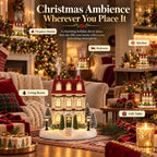 🎄 Weihnachts-Haus Aroma Diffusor – warmes Licht und sanfter Nebel, Festtagsdekoration