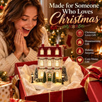 🎄 Weihnachts-Haus Aroma Diffusor – warmes Licht und sanfter Nebel, Festtagsdekoration