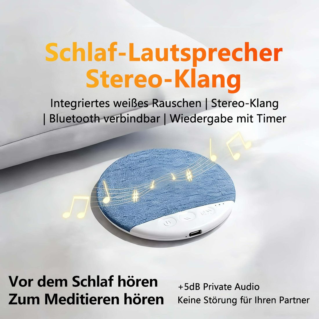 Bluetooth-Kisslautsprecher – Deine private Klangoase zum Schlafen 🎧🌙