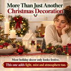 🎄 Weihnachts-Haus Aroma Diffusor – warmes Licht und sanfter Nebel, Festtagsdekoration