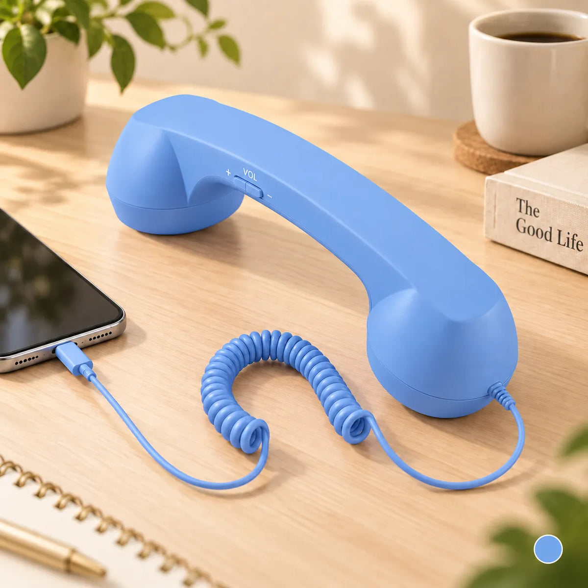 ☎️✨ Retro-Telefonhörer mit USB-C – Klassischer Look, moderner Komfort für Smartphone & Tablet 📱