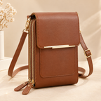 Touchscreen-Handytasche Braun