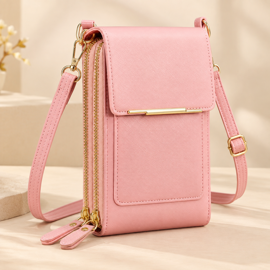 Touchscreen-Handytasche Rosa