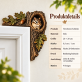 Produktdetails der Türrahmen-Eckdeko aus Holz
