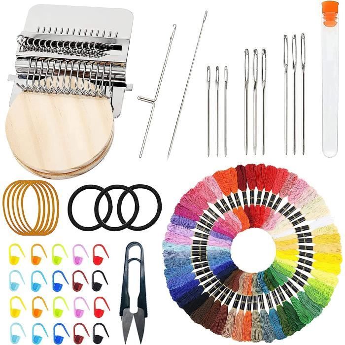 🧵 14-Haken Mini-Stopfwebrahmen | Kleidung reparieren & kreativ gestalten