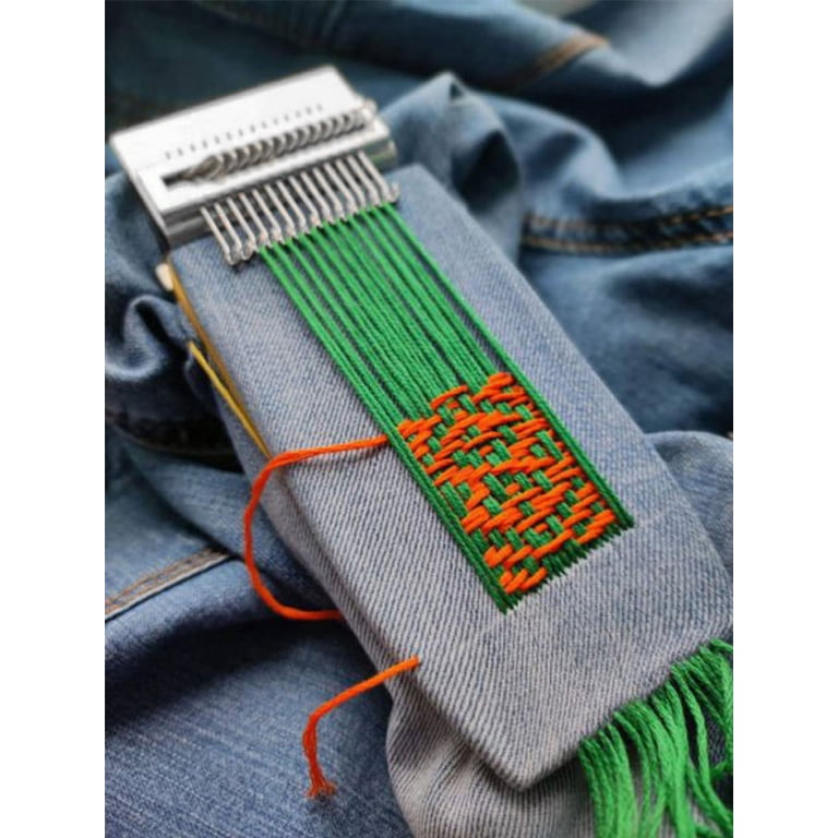 🧵 14-Haken Mini-Stopfwebrahmen | Kleidung reparieren & kreativ gestalten