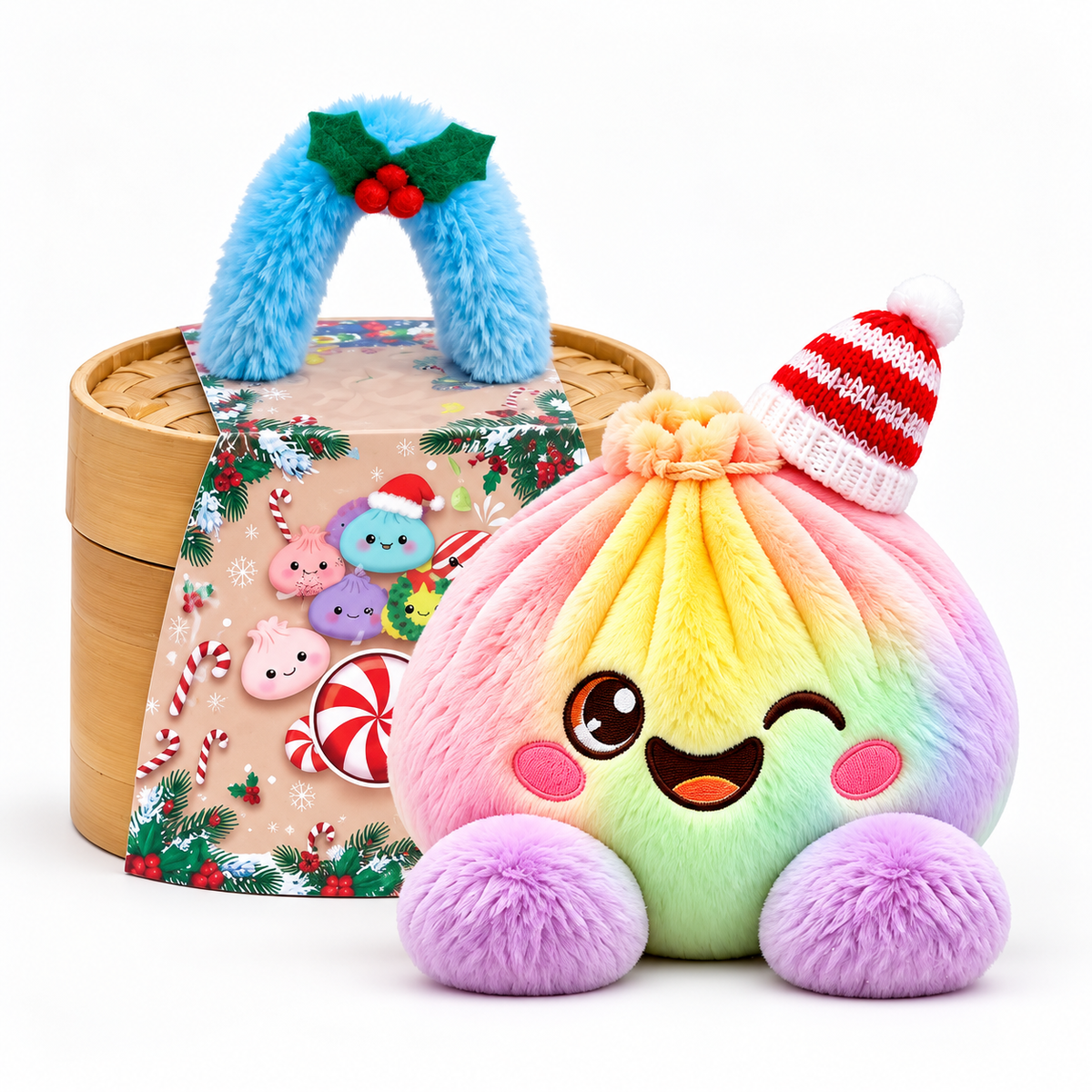 Mystery Dumpling Plüsch – Regenbogen