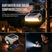Wiederaufladbare Solar-LED-Campinglampe