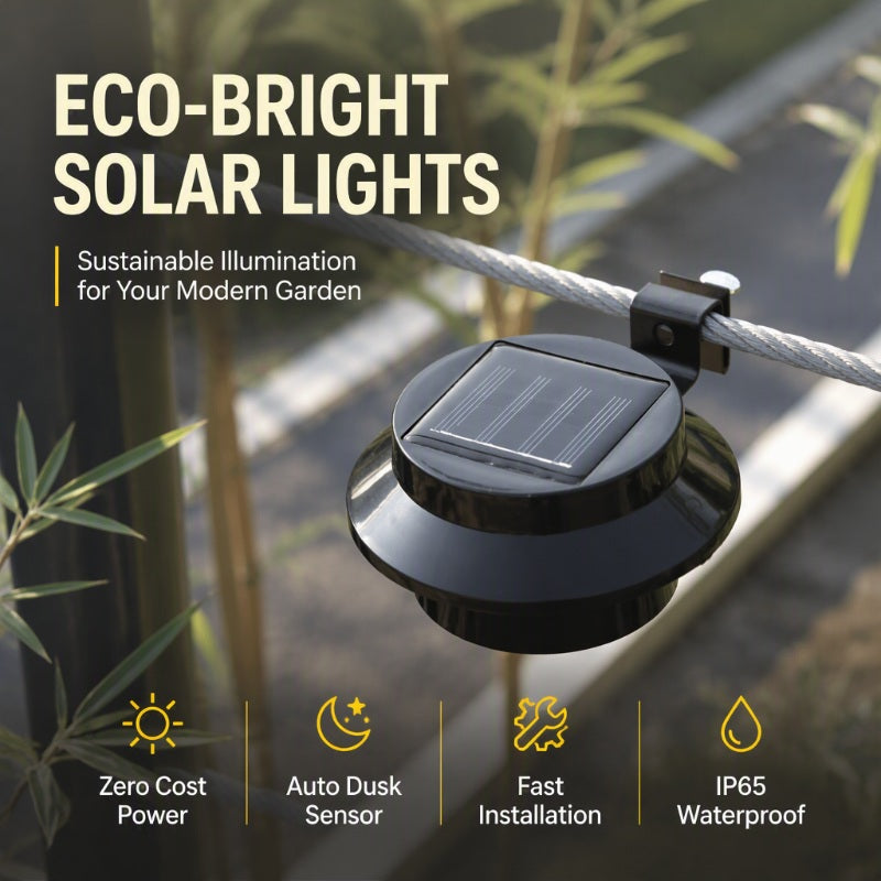 Solar-LED-Leuchten für Dachrinne und Außenbereich