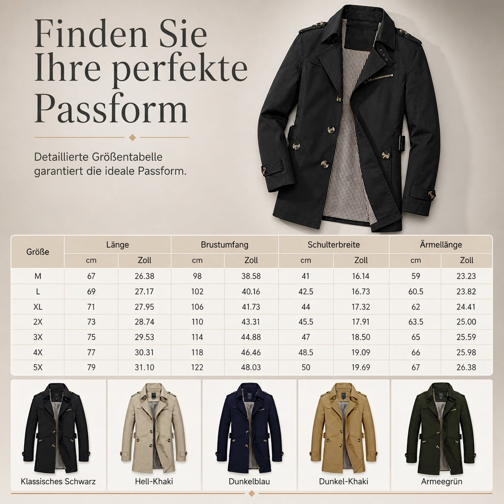🧥 Herren Freizeit- & Arbeitsjacke aus reiner Baumwolle | Frühling & Herbst
