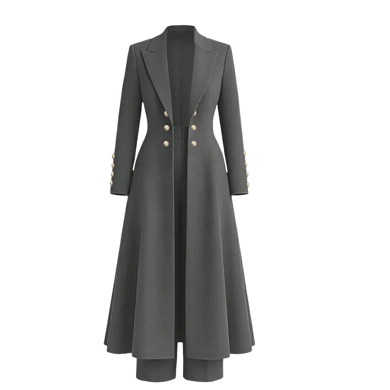 Zweiteiliges Damen-Outfit mit Jacke und Hose
