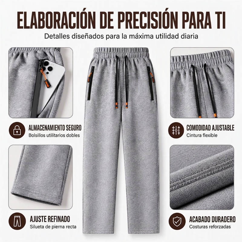 Herren Winter-Jogginghose in lässigem Freizeit-Look